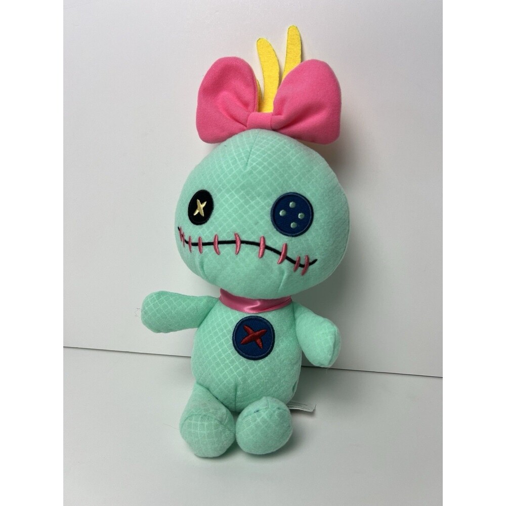 Disney Just Play Lilo & Stitch Scrump Plush Toy Stuffed Animal Pink Bow 13.5"